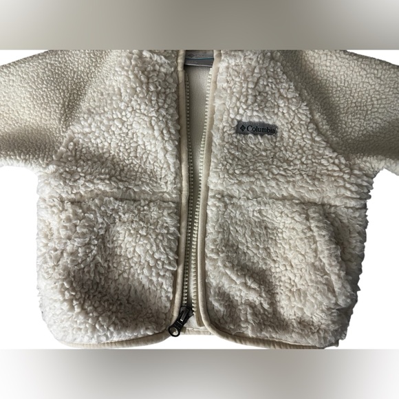 Columbia Foxy Baby Sherpa Full-Zip Cream Jacket 3-6 months - Picture 7 of 9
